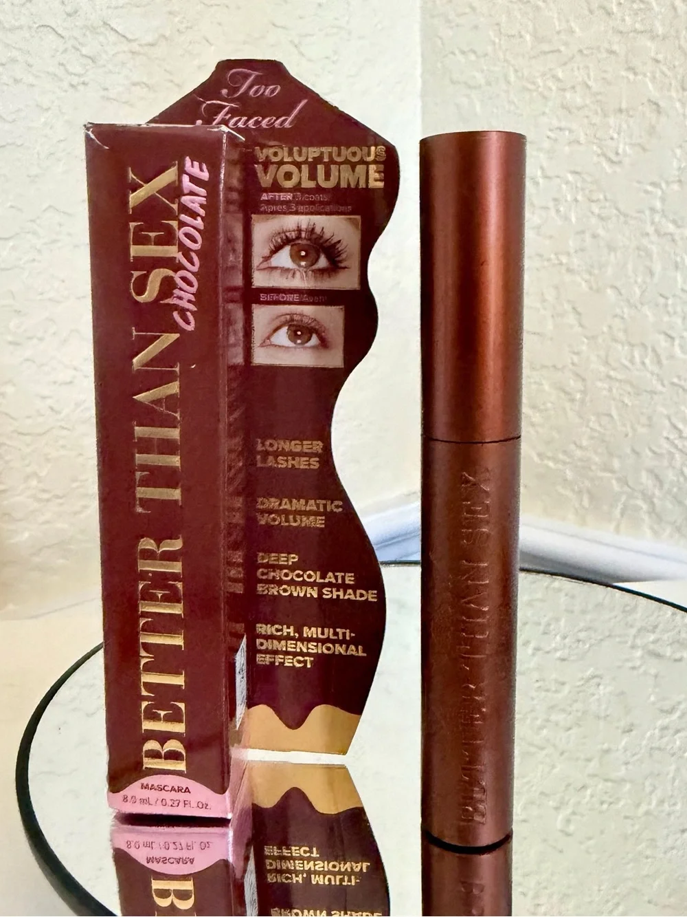 Too Faced Better than sex mascara in shade chocolate brand new